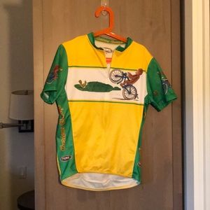 Curious George biking jersey for boys.